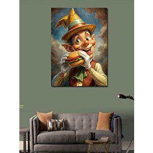 Kanvas Tablo Hamburger Ve Cin 70x100 cm