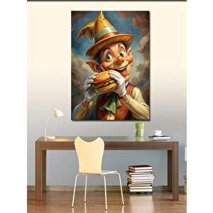 Kanvas Tablo Hamburger Ve Cin 70x100 cm