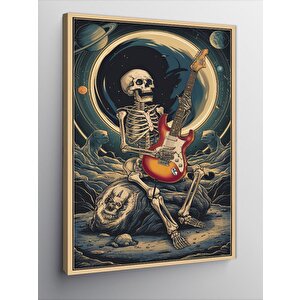 Kanvas Tablo Kuru Kafa Ve Gitar 70x100 cm