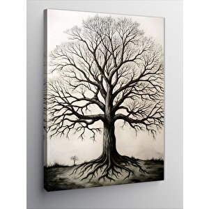 Kanvas Tablo Kuru Ağaç 100x140 cm