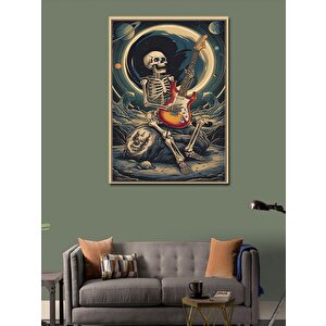 Kanvas Tablo Kuru Kafa Ve Gitar 50x70 cm