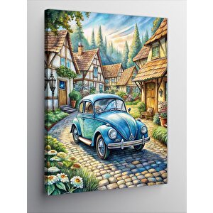 Kanvas Tablo Volkswagen Ve Şehir 100x140 cm