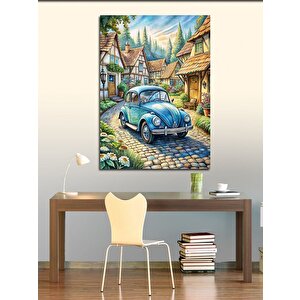 Kanvas Tablo Volkswagen Ve Şehir 100x140 cm