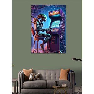 Kanvas Tablo Alien Ve Atari 50x70 cm
