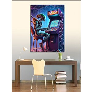 Kanvas Tablo Alien Ve Atari 50x70 cm