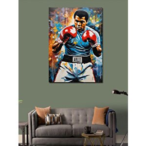 Kanvas Tablo Muhammad Ali Boksör 100x140 cm
