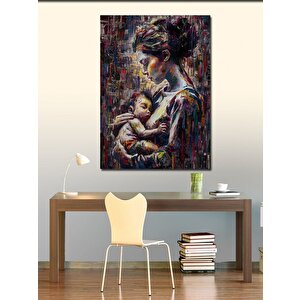 Kanvas Tablo Anne Ve Bebeği 100x140 cm