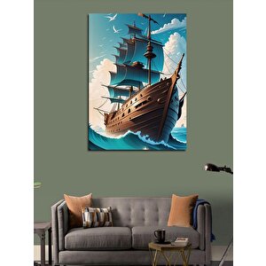 Kanvas Tablo Yelkenli Gemi 70x100 cm