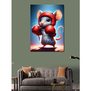 Kanvas Tablo Boksör Fare 70x100 cm
