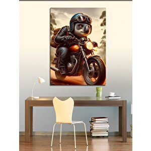 Kanvas Tablo Koala Yollarda Motorla 50x70 cm