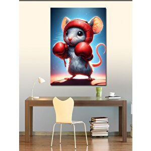 Kanvas Tablo Boksör Fare 50x70 cm