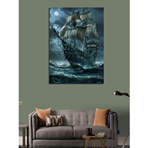 Kanvas Tablo Korsan Gemisi 50x70 cm