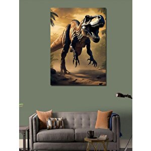 Kanvas Tablo Dinozor 100x140 cm