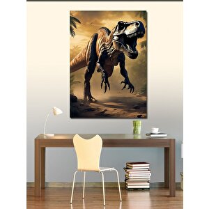 Kanvas Tablo Dinozor 100x140 cm