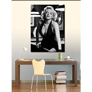 Kanvas Tablo Bilardo Oynayan Marilyn Monroe 50x70 cm