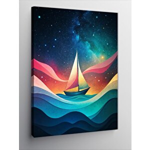 Kanvas Tablo Soyut Gemi 70x100 cm
