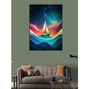 Kanvas Tablo Soyut Gemi 70x100 cm