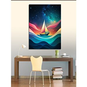 Kanvas Tablo Soyut Gemi 70x100 cm