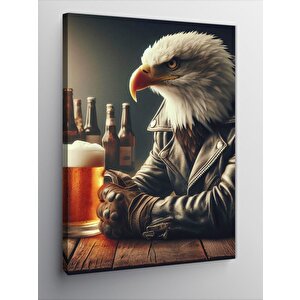Kanvas Tablo Bardaki Beyaz Kartal 70x100 cm
