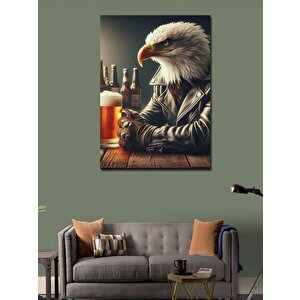 Kanvas Tablo Bardaki Beyaz Kartal 70x100 cm