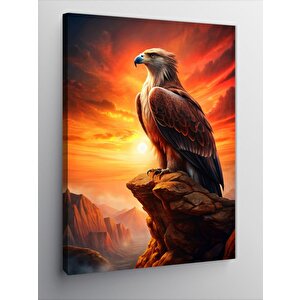 Kanvas Tablo Gün Batımında Kartal 50x70 cm