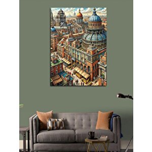 Kanvas Tablo Şehir Hayatı 70x100 cm
