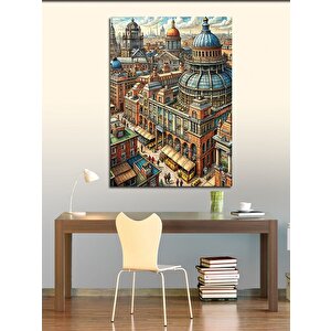 Kanvas Tablo Şehir Hayatı 50x70 cm