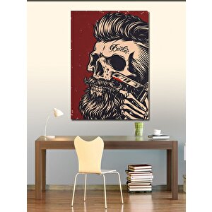 Kanvas Tablo Tıraş Olan Kurukafa 100x140 cm