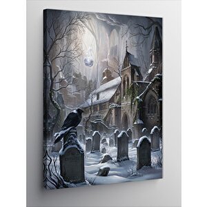 Kanvas Tablo Karga Ve Mezarlık 50x70 cm