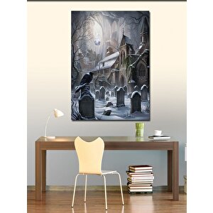 Kanvas Tablo Karga Ve Mezarlık 50x70 cm