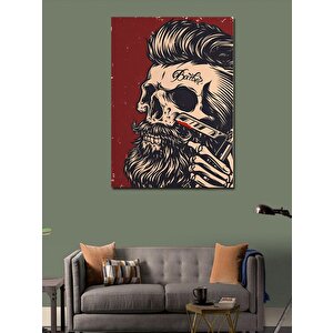 Kanvas Tablo Tıraş Olan Kurukafa 70x100 cm