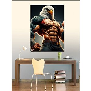 Kanvas Tablo Vücut Çalışan Kartal 100x140 cm