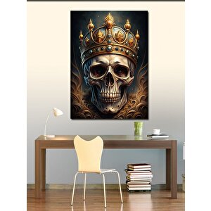 Kanvas Tablo Kral Tacı Ve Kurukafa 70x100 cm