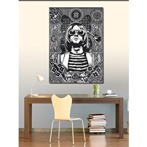 Kanvas Tablo Nirvana Müzik Grubu Kurt Cobain 50x70 cm