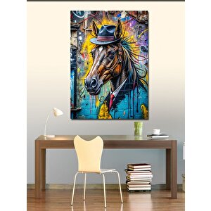 Kanvas Tablo Dedektif At 50x70 cm