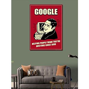 Kanvas Tablo 96'da Kurulan  Doktor Google