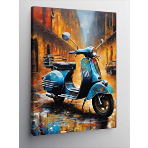 Kanvas Tablo Scooter Motor