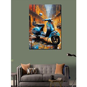 Kanvas Tablo Scooter Motor