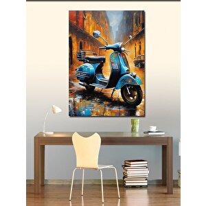 Kanvas Tablo Scooter Motor