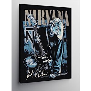 Kanvas Tablo Nirvana Kurt Cobain 100x140 cm