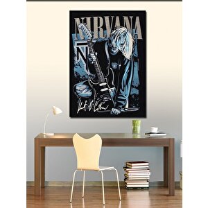 Kanvas Tablo Nirvana Kurt Cobain 100x140 cm