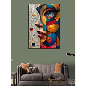 Kanvas Tablo Soyut Kadın Sureti 100x140 cm