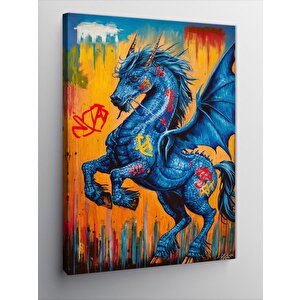 Kanvas Tablo Kanatlı At Pegasus 70x100 cm