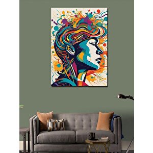 Kanvas Tablo Renkler Ve İnsan 100x140 cm