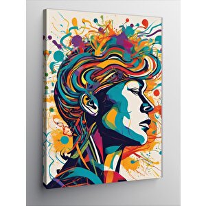 Kanvas Tablo Renkler Ve İnsan 70x100 cm