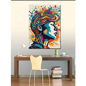 Kanvas Tablo Renkler Ve İnsan 70x100 cm