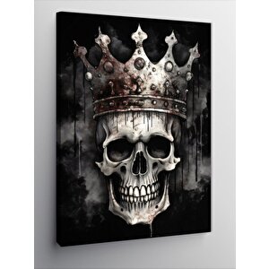 Kanvas Tablo Kral Tacı Ve Kurukafa 50x70 cm