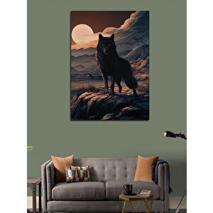 Kanvas Tablo Kurt Ve Ay 100x140 cm