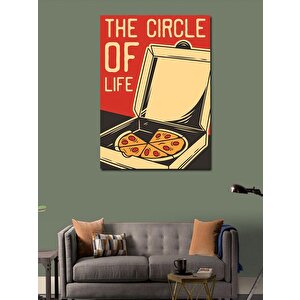 Kanvas Tablo Pizza Ve Yaşam 100x140 cm