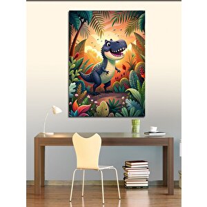 Kanvas Tablo T-rex Dinozor 50x70 cm